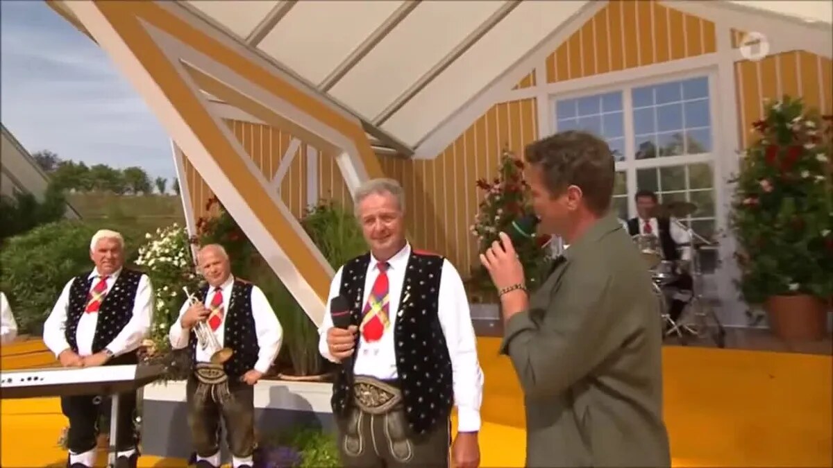 Norbert Rier weint bei »Immer wieder sonntags«