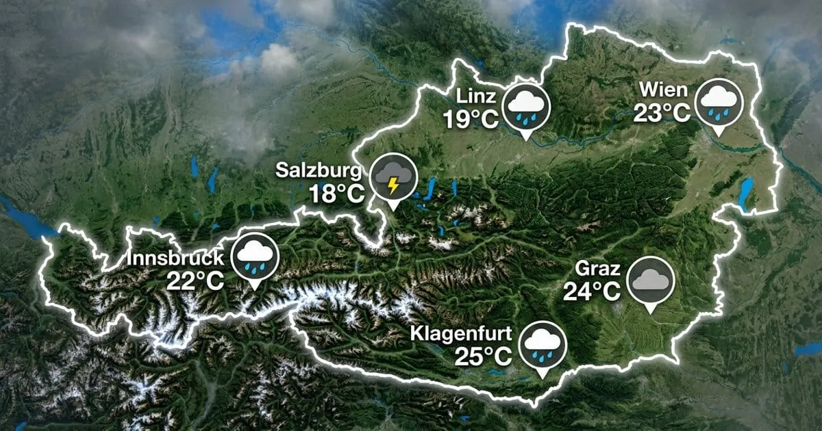 Österreich: nass und gedämpft