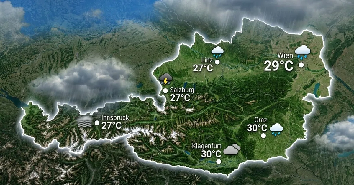 Österreich: Regen und Gewitter