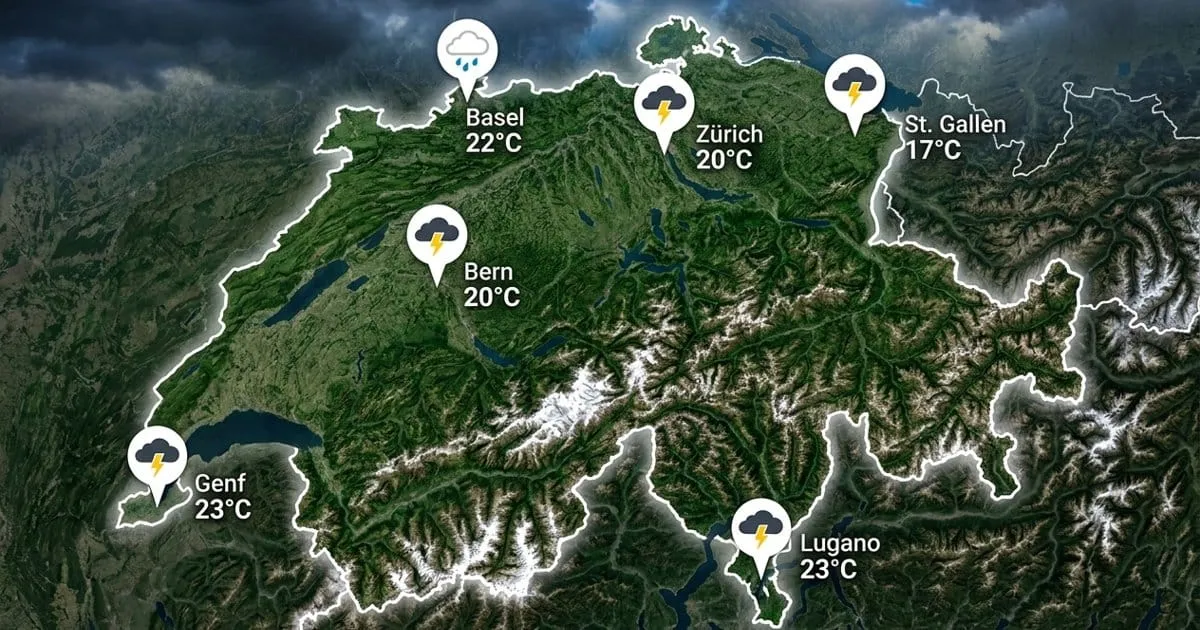 Schweiz: Viel Regen und Gewitter