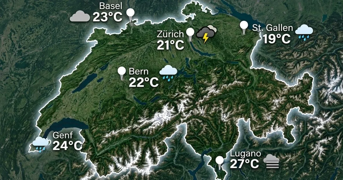 Schweiz: Schauer und Sonne