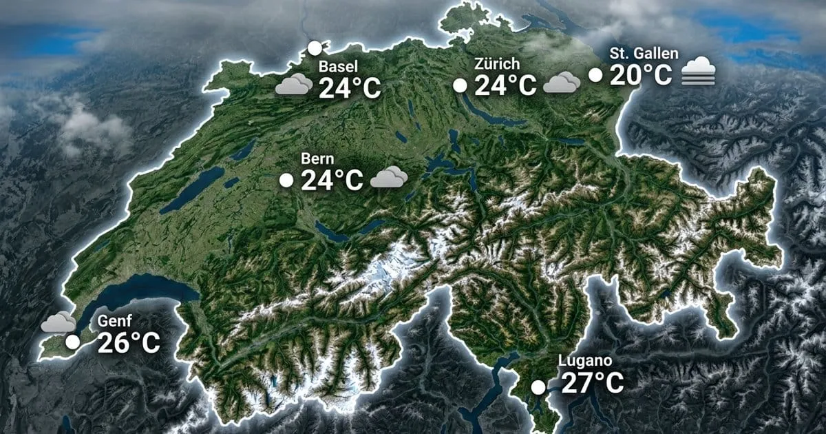 Schweiz: meist bedeckt, trocken