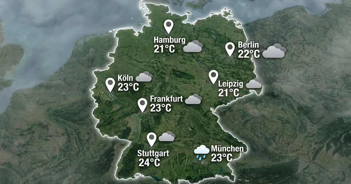 Deutschland: meist bedeckt