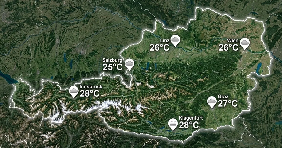 Österreich: meist bedeckt