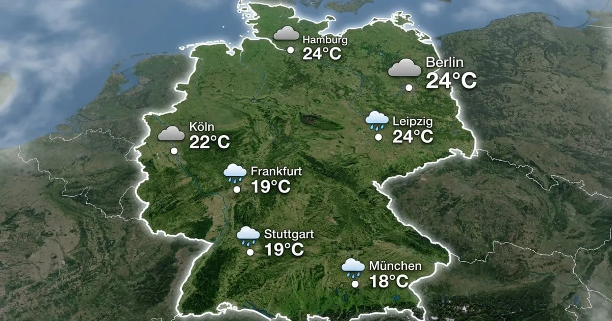Deutschland: Wolken und Regen