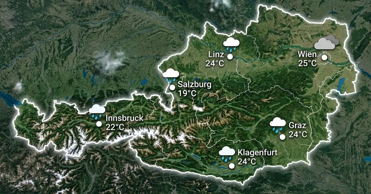 Österreich: nass und mild