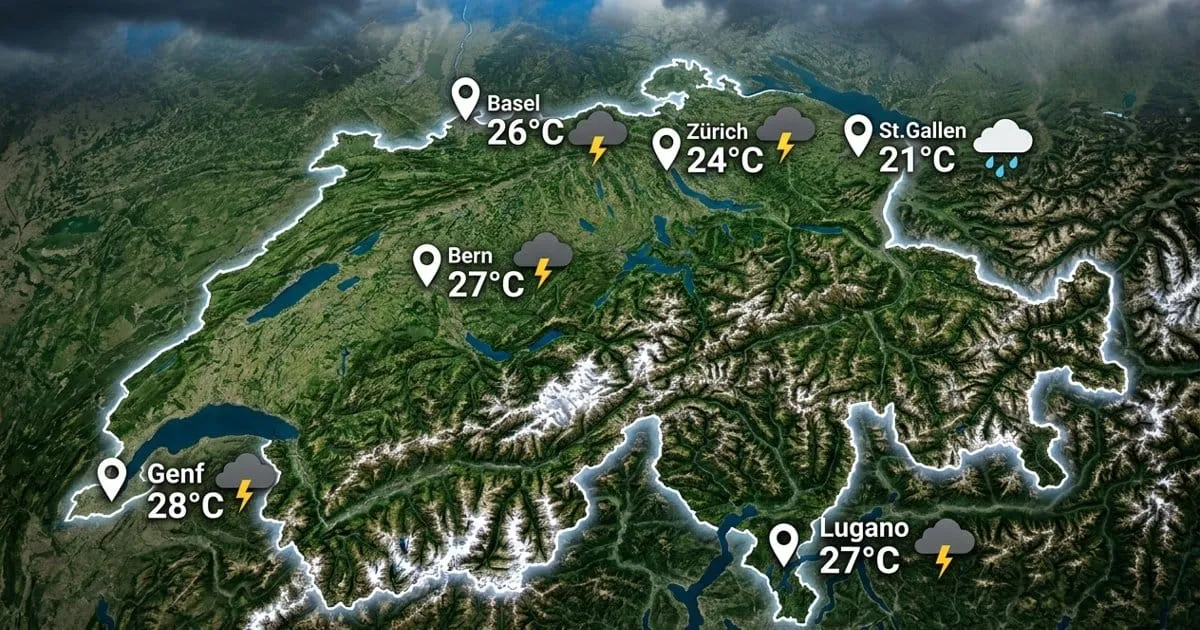Gewittertag in der Schweiz
