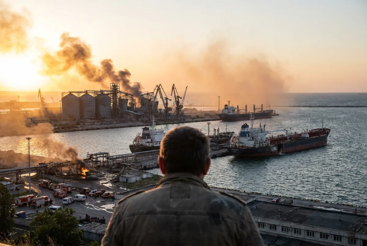 Drohnen setzen Russlands Hafen zu