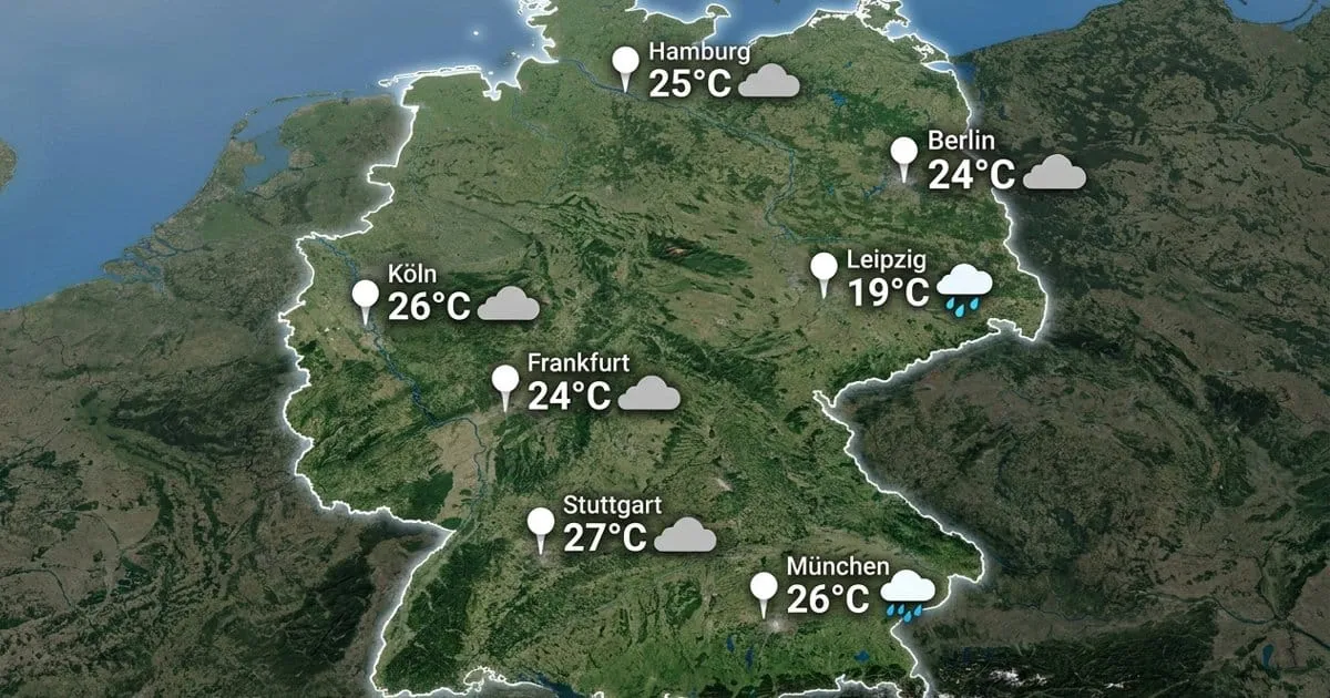 Deutschland: meist bedeckt