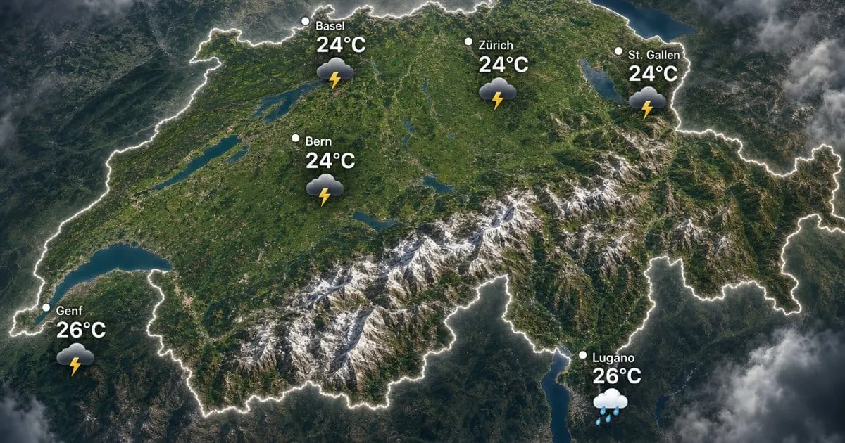 Schweiz: Gewitter und Schauer