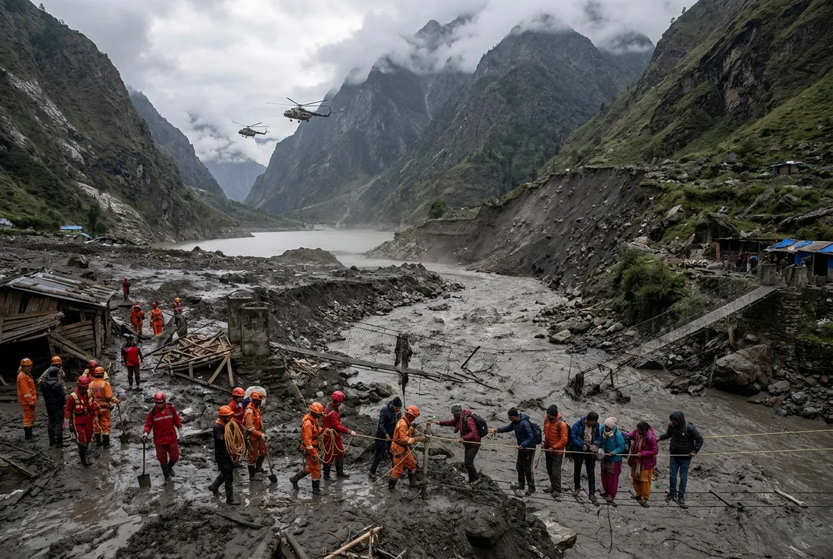 Himalaya-Flut fordert Hunderte