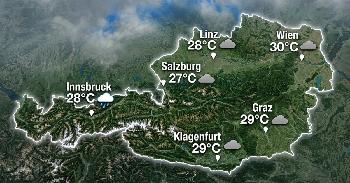 Österreich: meist bedeckt