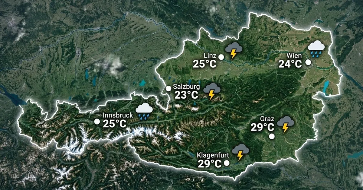 Österreich: Schauer und Gewitter