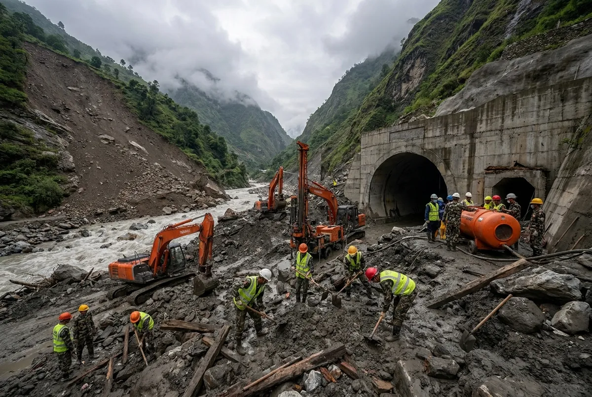 Hunderte in Tunneln gefangen