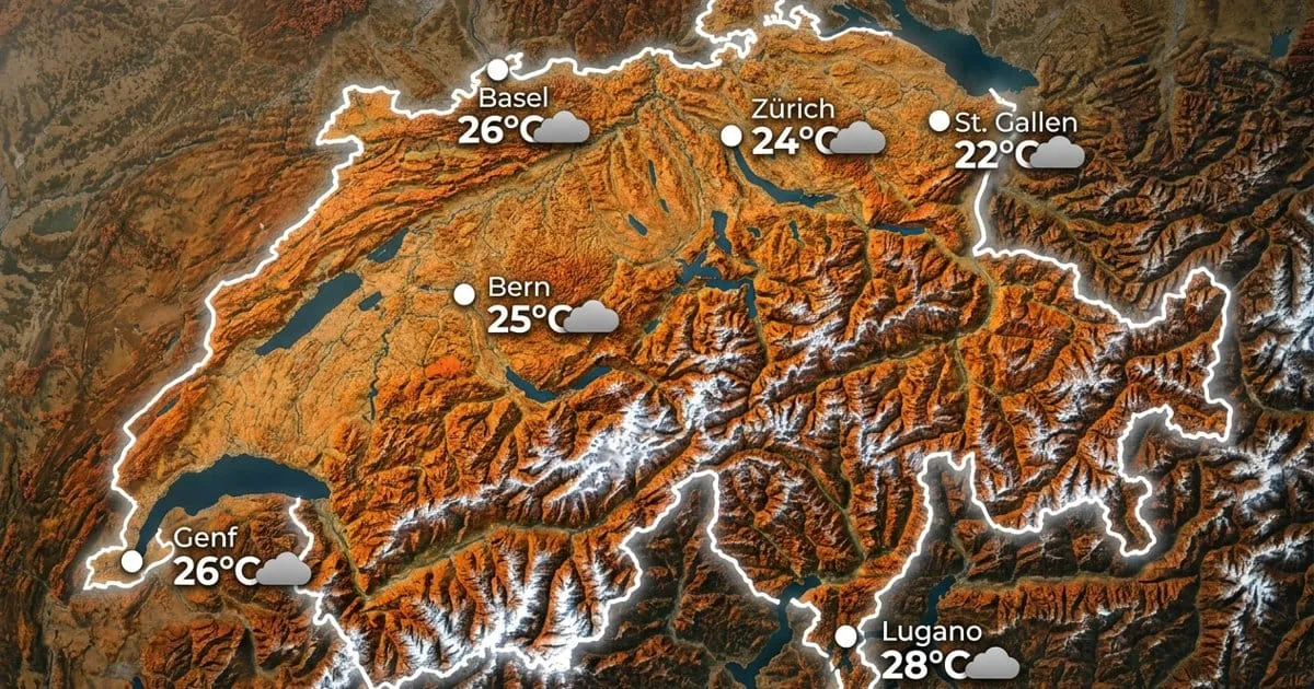 Schweiz: bedeckt und mild