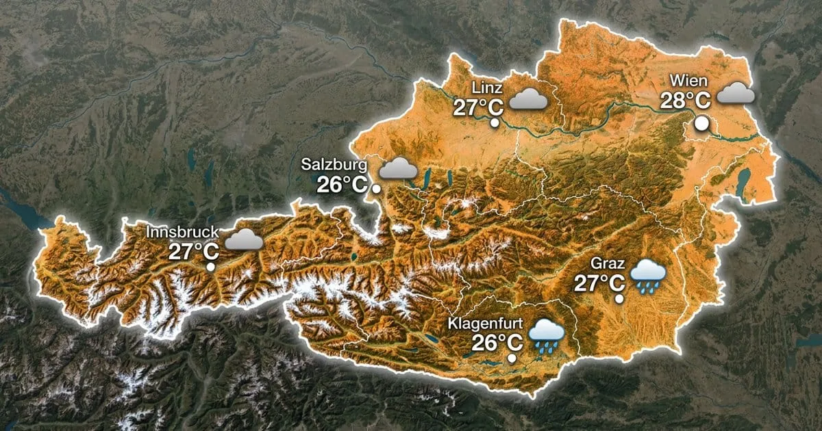Österreich: meist bedeckt