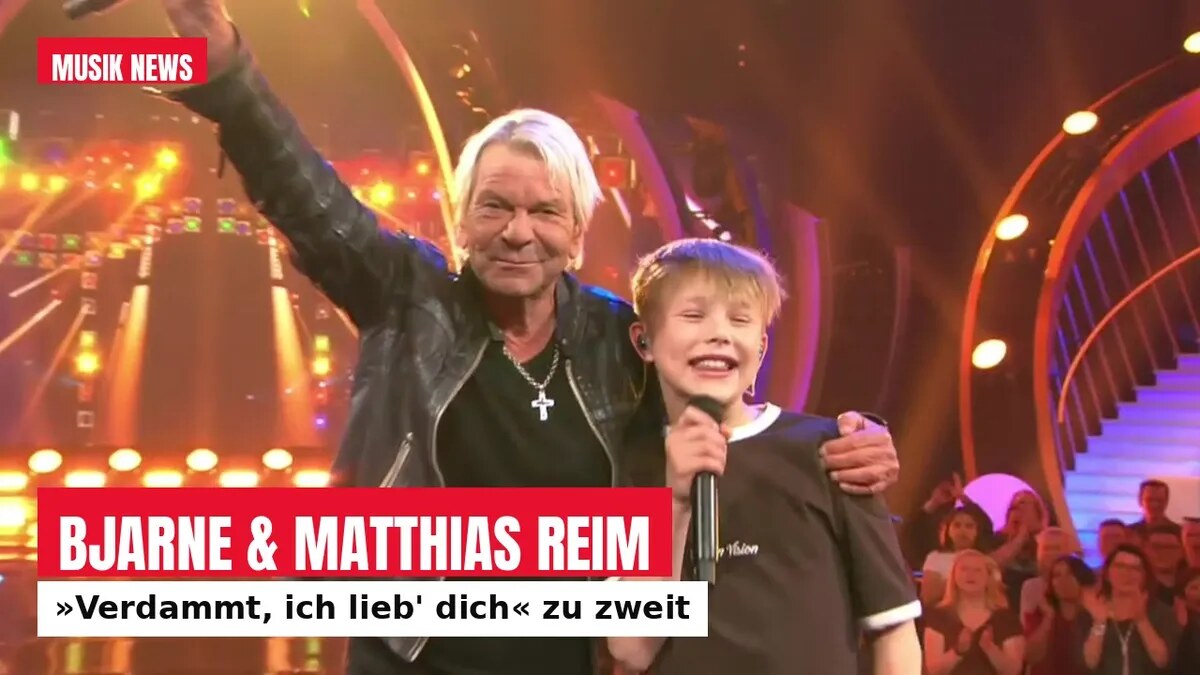 Zwölfjähriger Bjarne singt mit Matthias Reim »Verdammt, ich lieb' dich«