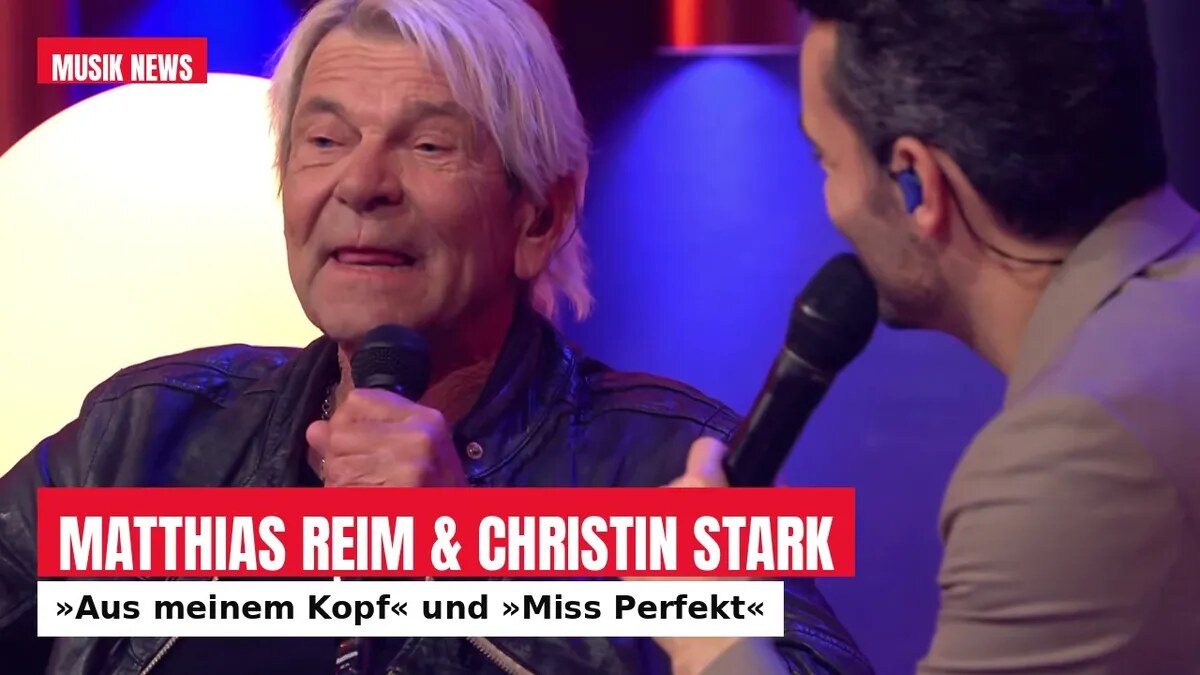 Matthias Reim und Christin Stark bei Giovanni Zarrella: »Aus meinem Kopf« und »Miss Perfekt«