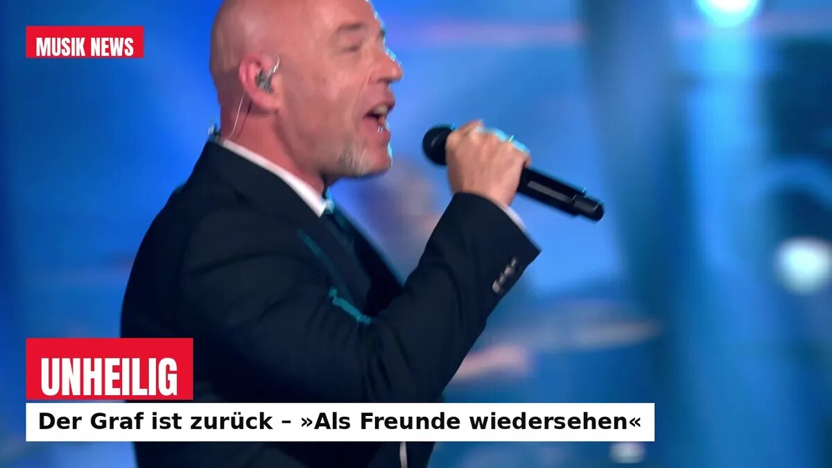Unheilig bei Giovanni Zarrella: Der Graf ist zurück – »Als Freunde wiedersehen«