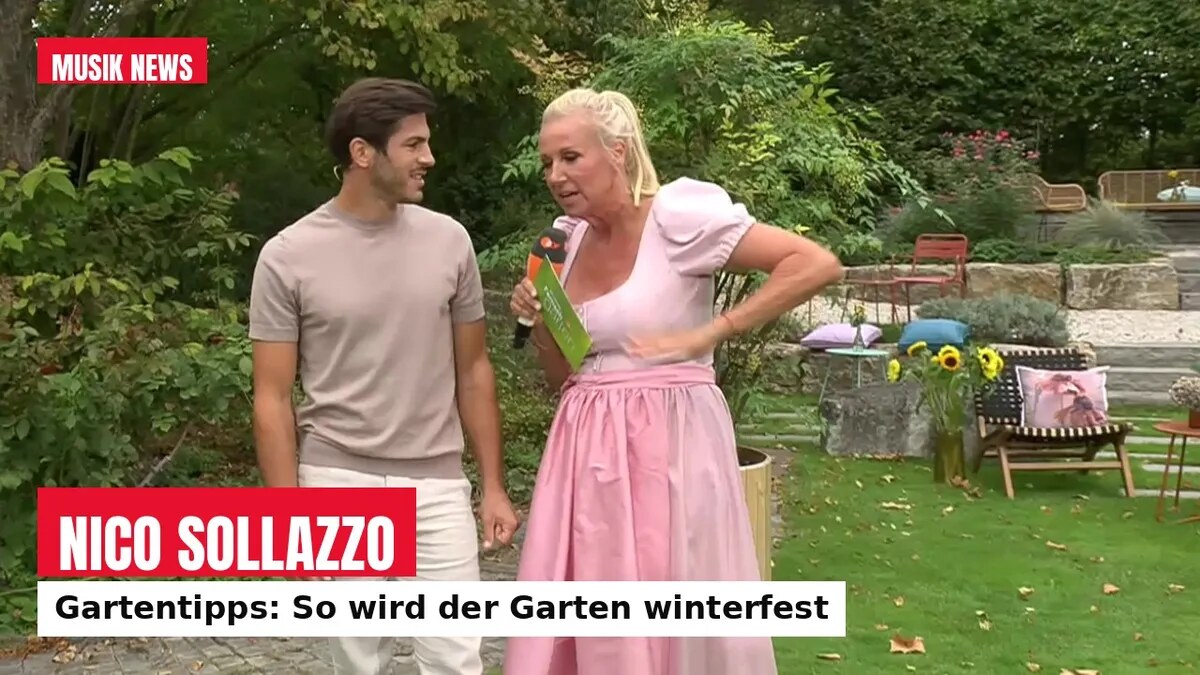 Gartentipps im ZDF-Fernsehgarten: Nico Sollazzo macht den Garten winterfest – »weniger ist mehr«