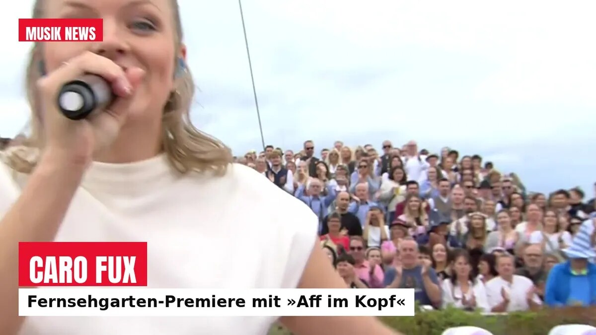 Caro Fux feiert Fernsehgarten-Premiere: »Aff im Kopf« beim Oktoberfest – »Dieser Song ist catchy«