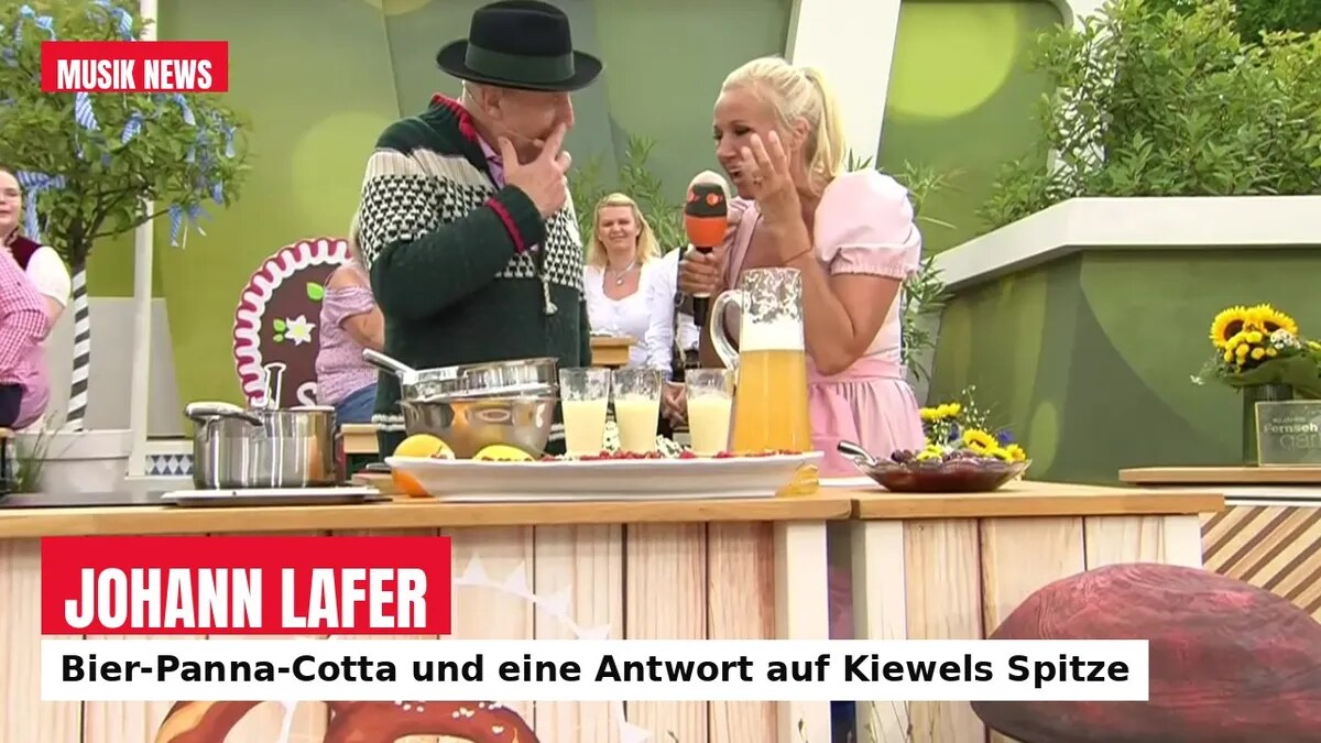 Johann Lafer im ZDF-Fernsehgarten: Bier-Panna-Cotta – und eine Antwort auf Kiewels Spitze