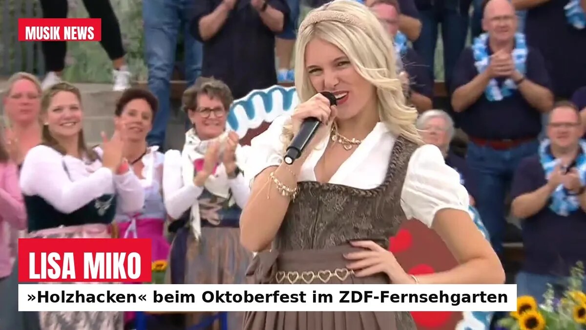 Lisa Miko im ZDF-Fernsehgarten: »Holzhacken« – zwischen Kindergarten und Showbühne