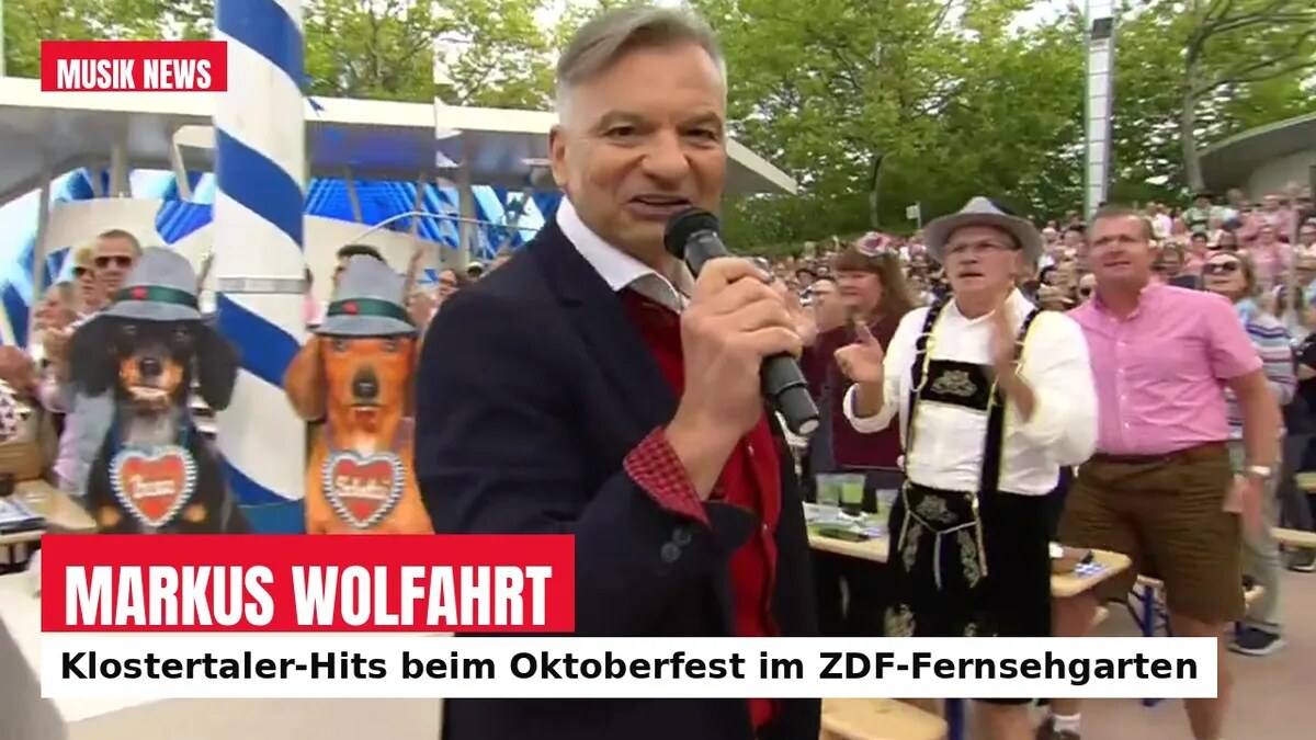 Markus Wolfahrt im ZDF-Fernsehgarten: Klostertaler-Hits zum 50. Bühnenjubiläum – »Halleluja«