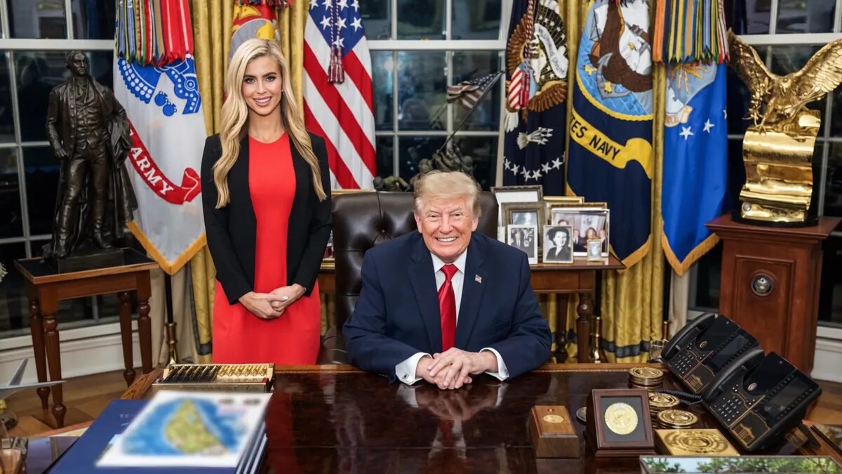 Katie Zacharia Foto: Was auf dem Abschiedsbild der Trump Sprecherin zu sehen war